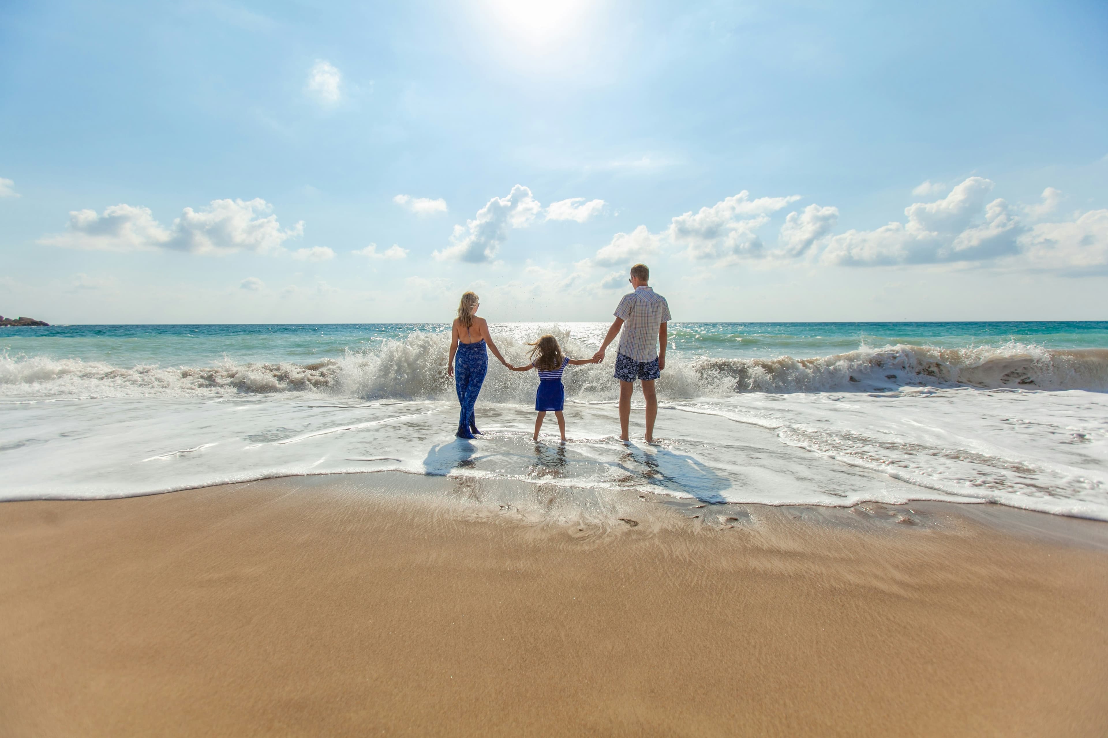 Familie im Urlaub